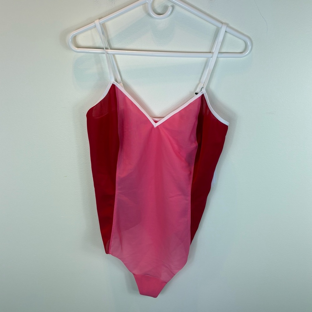 ITEM M6 All Mesh Shape Thong Bodysuit Sz L+ (XL)